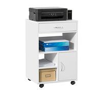 SoBuy Mesa para Impresora con Cajón y Ruedas, para Oficina 50×40x75 cm