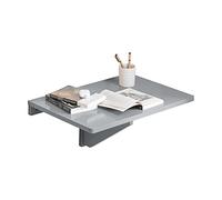 SoBuy Mesa Plegable a Muro, Escritorio Compacto, Mesa de Cocina Plegable, Diseño Salvaspacio, Extensible, Ideal para Espacios Pequeños, Cocina, Oficina, 60x40cm Gris FWT03-HG