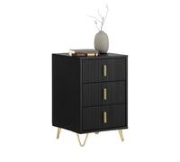 SoBuy Mesita de Noche 3 cajones, Altura 63 cm, 40x40x63 cm Dormitorio