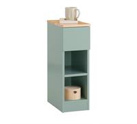 SoBuy mesita de Noche Estrecha con cajón y 2 estantes, 20x35x61cm Dormitorio