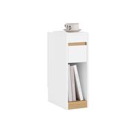 SoBuy mesita de Noche Estrecha con cajón y Estante, 20x35x60cm Dormitorio