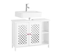 SoBuy Mueble Bajo Lavabo 80cm con 2 Puertas y Estante