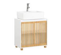 SoBuy BZR125-W lavabo bajo armario baño tocador bajo armario tocador bajo armario muebles de baño BHT aprox. 60x60x33cm BLANCO
