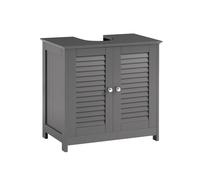 SoBuy Mueble Bajo Lavabo Gris Oscuro FRG237-II-DG