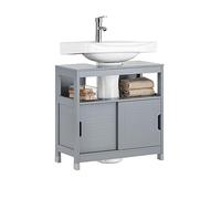 SoBuy Mueble bajo Lavabo para Lavabos con Columna 60x30x60 cm Gris