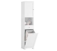 SoBuy Mueble Baño Columna Baño Estrecho con Cesto Ropa 40x38x180cm