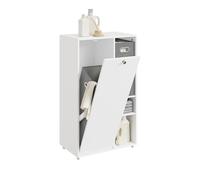 SoBuy Mueble Baño con Cesto Ropa Sucia 50x30x105 cm