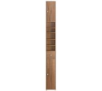 SoBuy Mueble columna de baño con 5 estantes 2 puertas y 1 cajón mdf marrón