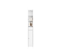 Sobuy mueble de baño columna almacenamiento 20x20x145cm blanco bzr34-k-w 20 cm