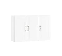 SoBuy Mueble de Baño para Colgar Armario de Pared con Estantes Ajustables Armario Suspendido Impermeable para Baño, Cocina o Lavadero Blanco 90x30x60 cm FRG231-L-W