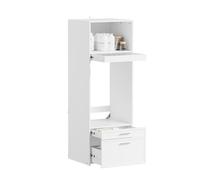 SoBuy Mueble Lavadora y Secadora con Barra Extraíble 66x60,5x186 cm
