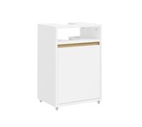 Sobuy | mueble para lavabo blanco con puerta | armario de baño con estante interior | mueble suspendido de aglomerado | 40×36×60 cm | capacidad de carga 40 kg | bzr222-w 60 cm