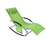 Sobuy muebles de jardin mecedora silla tumbona de exterior ogs28-gr