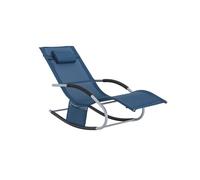 Sobuy muebles de jardin mecedora silla tumbona de exterior ogs28-nb