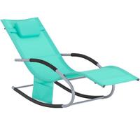 SoBuy Muebles de jardin mecedora silla tumbona de exterior reclinable