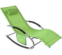 SoBuy Muebles de jardin mecedora silla tumbona de exterior reclinable