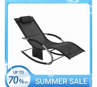 Sobuy muebles de jardin mecedora silla tumbona de exterior ogs28-kb