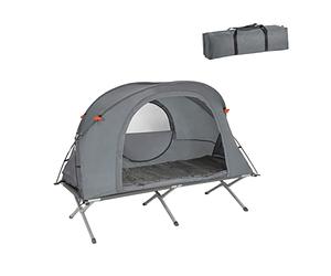 SoBuy OGS60-HG Tienda de campaña Exterior para 1 Persona Plegable Impermeable 1500+ mm Carga Máxima 150 kg 194 x 100 x 147 cm ES