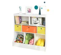 SoBuy KMB26-W Organizador de Juguetes y Libros para Niños Estantería estándar Infantil 92 * 40 * 93 cm ES