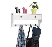 SoBuy Perchero Moderno con 5 Ganchos 60x14x27cm para recibidor
