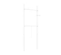 Sobuy perchero telescópico de suelo, robusto soporte para ropa con varillas, armario abierto ajustable para dormitorio, frg109-ii-w 126 cm