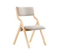 SoBuy Silla Plegable de Madera Acolchada, Lista para Usar, 49x80x54cm | Silla de Cocina y Comedor ergonómica, compacta, fundas extraíbles, carga de 90 kg, cocina/comedor/balcón/oficina, FST40-HG