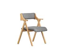 SoBuy Silla Plegable de Madera con 2 Cojines, montada, 61,5x56x77,6cm