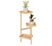 SoBuy Soporte para Plantas de 3 Niveles Escalera para Flores Trapezoidal Interior de Esquina para Múltiples Macetas Estantería Exhibición Jardín/Balcón 31 x 27 x 78 cm STR12-N ES