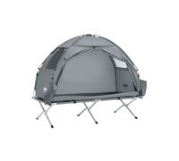 Sobuy tienda de campaña exterior tienda individual con 1 gancho y 2 bolsillos para zapatos tienda 3 en 1 para 1 persona práctica verde 193x160x86cm ogs32-ii-hg es