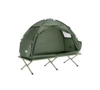 Sobuy tienda de campaña exterior tienda individual con 1 gancho y 2 bolsillos para zapatos tienda 3 en 1 para 1 persona práctica verde 193x160x86cm ogs32-ii-gr es 86 cm