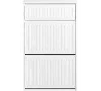 SoBuy Zapatero con 2 puertas y 1 cajón blanco