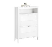 SoBuy Zapatero Estrecho con 2 Solapas 80x25x108cm para recibidor