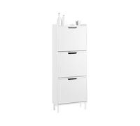 SoBuy Zapatero Estrecho con 3 Puertas 50x19x130cm para Recibidor