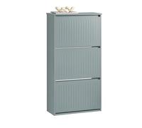 SoBuy Zapatero Estrecho con 3 Solapas Organizador para Zapatos de Entrada Gris 61 x 26 x 120 cm FSR165-H-HG ES