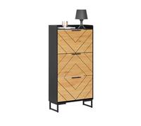 SoBuy Zapatero Estrecho con 3 Solapas Zapatero Recibidor Mueble Auxiliar 62 x 24 x 125 cm FSR164-SCH ES