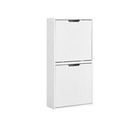 Sobuy zapatero - ultrafino, 19 cm de fondo, montaje vertical/horizontal, blanco, 50 x 19 x 100 cm, fsr204-w