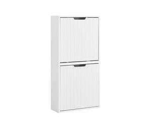 Sobuy zapatero - ultrafino, 19 cm de fondo, montaje vertical/horizontal, blanco, 50 x 19 x 100 cm, fsr204-w 100 cm
