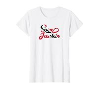 Soca Junkie Trini Trinidad & Tobago Bandera Carnaval Camiseta gráfica económica, Mujer, Blanco, XL