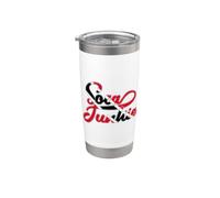 Soca Junkie Trini Trinidad & Tobago Bandera Carnaval Vaso térmico de acero inoxidable de doble pared