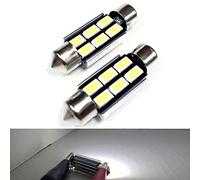 SoCal-LED 2X 4210 42mm Adorno de Canbus Bombillas LED de Alta Potencia 6W Brillante SMD 5730 Interior de la luz de Techo, luz de Mapa, Blanco