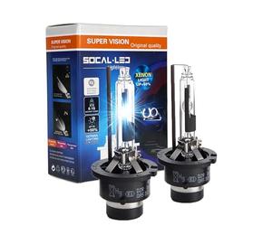 SOCAL-LED 2x D2R HID Bombillas Reemplazo directo del faro de xenón OEM de 35W CA 8000K Azul hielo