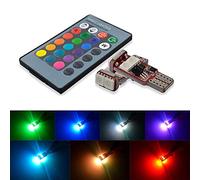 SOCAL-LED 2x T10 RC 194 W5W Bombillas LED RGB 5050 6SMD Brillante cuña Interior/Dome/Mapa/Puerta/luz de la matrícula