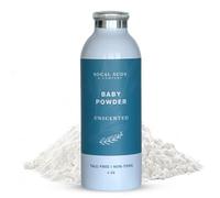 SoCal Suds & Company - Polvo natural para bebés sin talco, esencial para recién nacidos con polvo de arrurruz, caolín, extracto de corteza de álamo para una piel suave y relajante, absorción suave