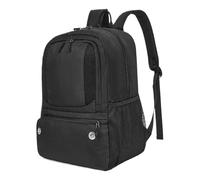 Soccer Bags Boys, Youth Sports, 12.6x8.27x15.75 Inches, Ergonomic Waterproof Backpack, Odor Ventilation Design, Built in Shoe Compartment for Gym, Training, and School Use, Black