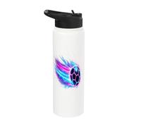Soccer Ball Dynamic Speed Light Trails Stainless Steel Insulated Water Bottle