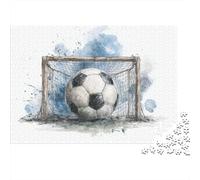 Soccer Ball Goal Net-6 Puzzles Imposible,desafío para Adultos Entretenimiento Creativo 1000 Piezas Obra De Arte De Juego De para Adultos Y Niños A Partir De 12 Años 52x38cm/1000pcs