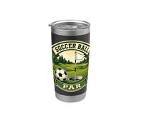 SOCCER BALL PAR Footgolf Balón Bandera Vaso térmico de acero inoxidable de doble pared