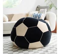 Soccer Bean Bag (No Fillers) Bean Bags Cover Football Bean Bags Gaming Chair Indoor Organizing Plush Toys For Girls and Boys Unpadded Seat Cushion Cover(100cm)