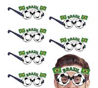 Soccer Cheer Glasses Set - Game Day Fan Accessory, Eyewear Collection with Sport Theme, Design System, Lightweight Party Wear Item, Celebration Prop Bundle for Enhancing Match Viewing Excitement