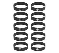 Soccer Cleat Laces - 12.2x2cm Rubber Elastic Sleeves | 10 Piece Football Shoe Band Protector | Rubber Football Cleat Bands For Women Men Kids Youth Boys Girls Outdoor Training Tournament Field